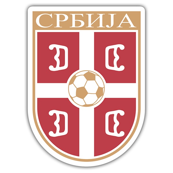 Car & Motorbike Stickers: Serbia -  Football Shield