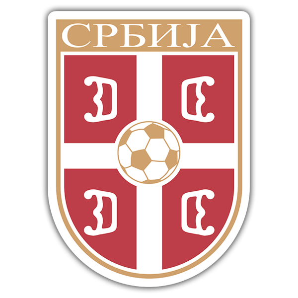 Car & Motorbike Stickers: Serbia -  Football Shield