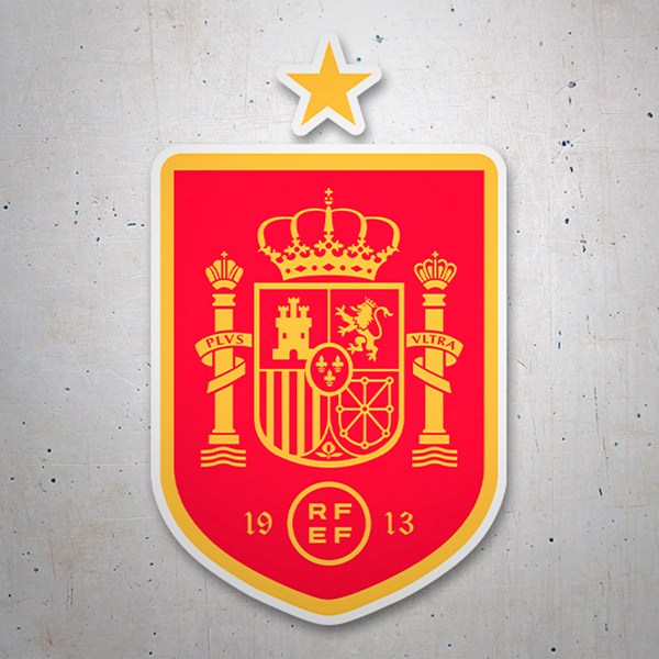 Car & Motorbike Stickers: Spain - Football Shield