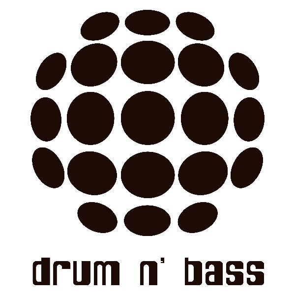 Car & Motorbike Stickers: Drum n Bass with Spherical Circles