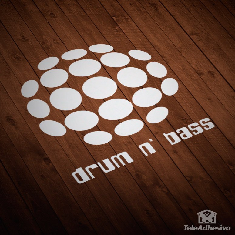 Car & Motorbike Stickers: Drum n Bass with Spherical Circles