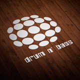 Car & Motorbike Stickers: Drum n Bass with Spherical Circles 2