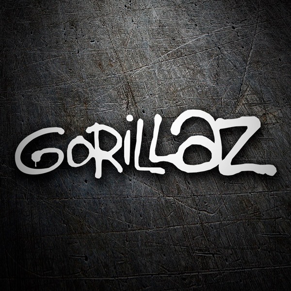 Car & Motorbike Stickers: GORILLAZ in Urban Typography