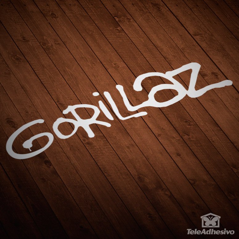 Car & Motorbike Stickers: GORILLAZ in Urban Typography