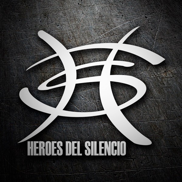 Car & Motorbike Stickers: Heroes del Silencio with Logo and Text