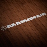 Car & Motorbike Stickers: Logo Rammstein with Abstract Cross 2