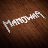Car & Motorbike Stickers: Logo Manowar with Angular Typography 2