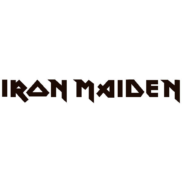 Car & Motorbike Stickers: Iron Maiden Logo in Uppercase Letters