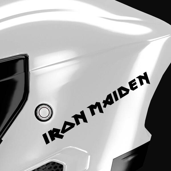 Car & Motorbike Stickers: Iron Maiden Logo in Uppercase Letters