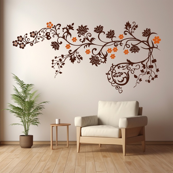 Wall Stickers: Multicolor floral