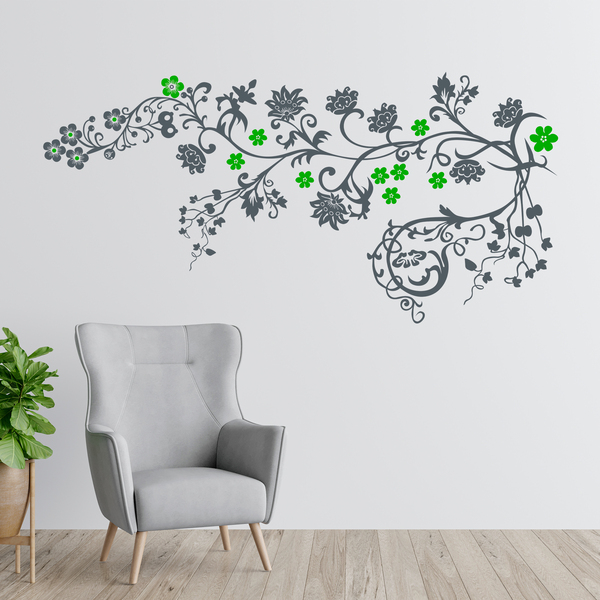 Wall Stickers: Multicolor floral