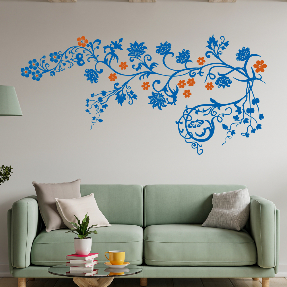 Wall Stickers: Multicolor floral 3