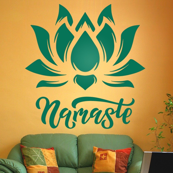 Wall Stickers: Namaste lotus flower