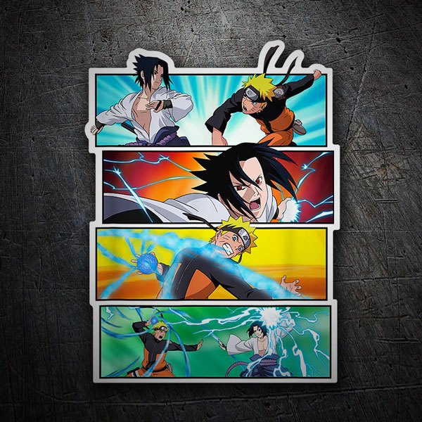 Car & Motorbike Stickers: Sasuke and Naruto