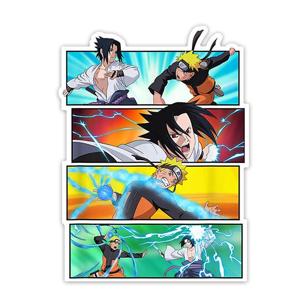 Car & Motorbike Stickers: Sasuke and Naruto
