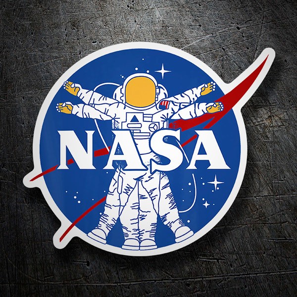 Nasa Sticker (€2,05) ❤ liked on Polyvore featuring home, home decor, office  accessories, vintage stickers and vi…