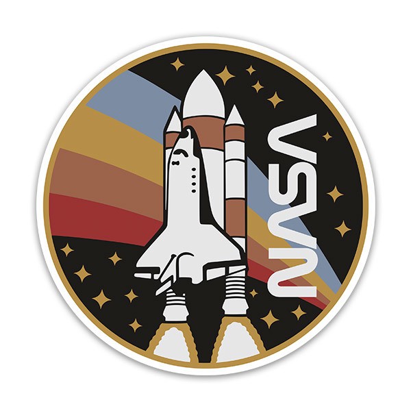 Car & Motorbike Stickers: Nasa Rocket Taking Off