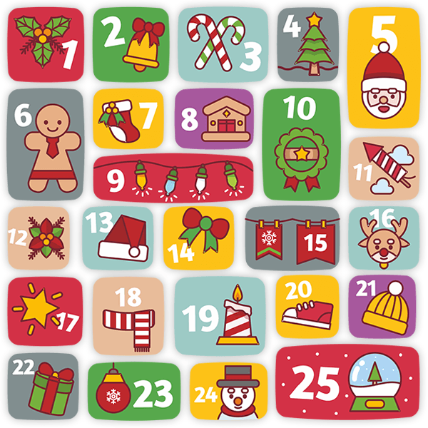 Wall Stickers: Kid's Advent Calendar