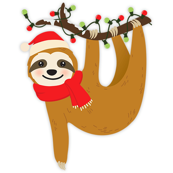 Wall Stickers: Christmas Sloth