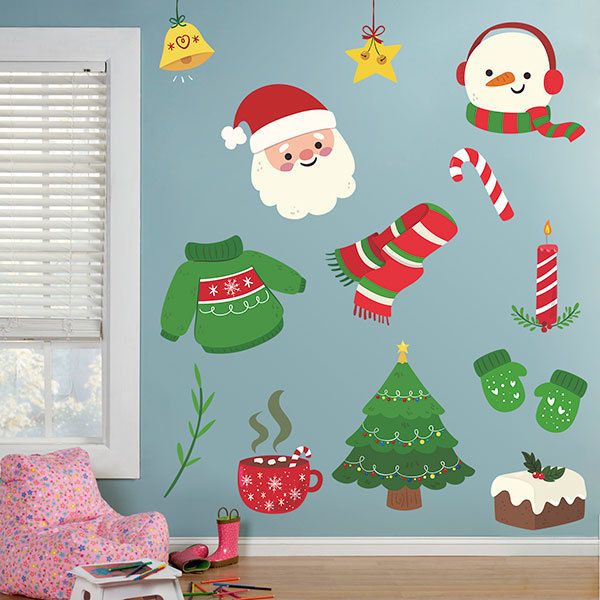 Wall Stickers: Christmas Decoration Kit 1