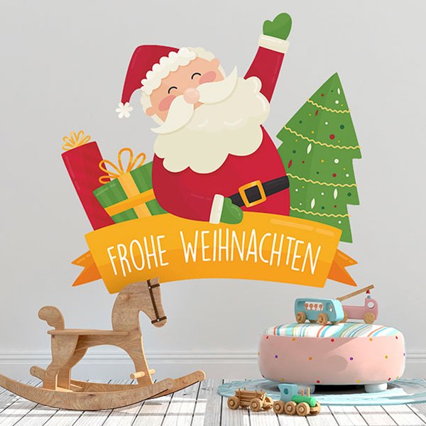 Wall Stickers: Merry Christmas, in German