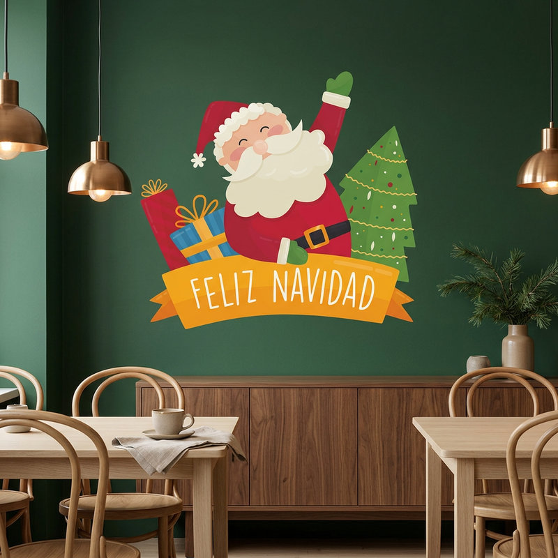Wall Stickers: Merry Christmas, in Spanish