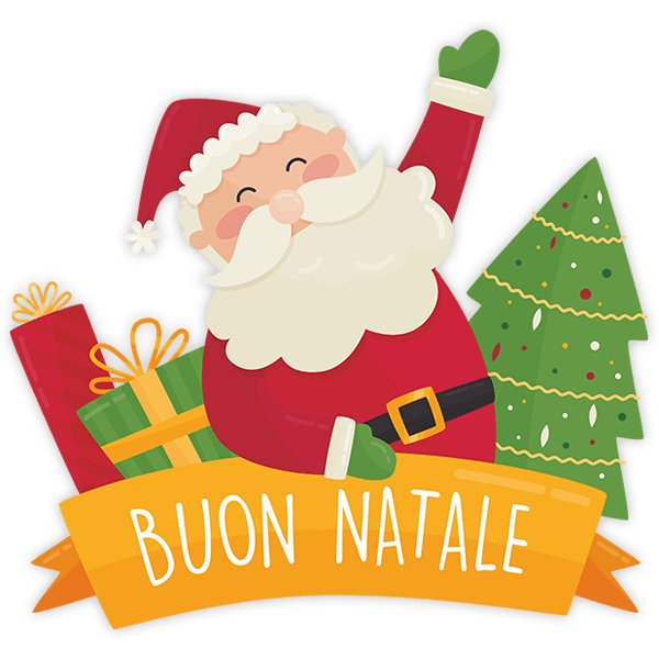 Wall Stickers: Merry Christmas, in Italian