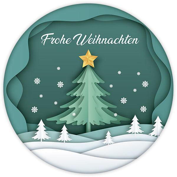 Wall Stickers: Christmas sphere, in german