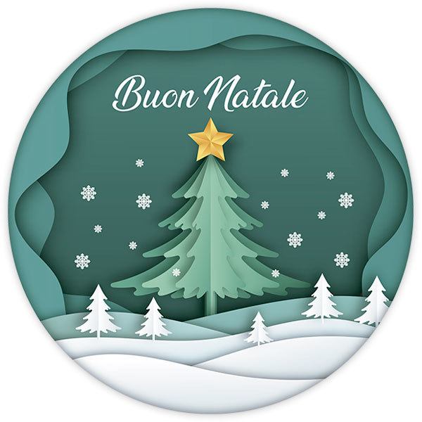 Wall Stickers: Christmas sphere, in italian