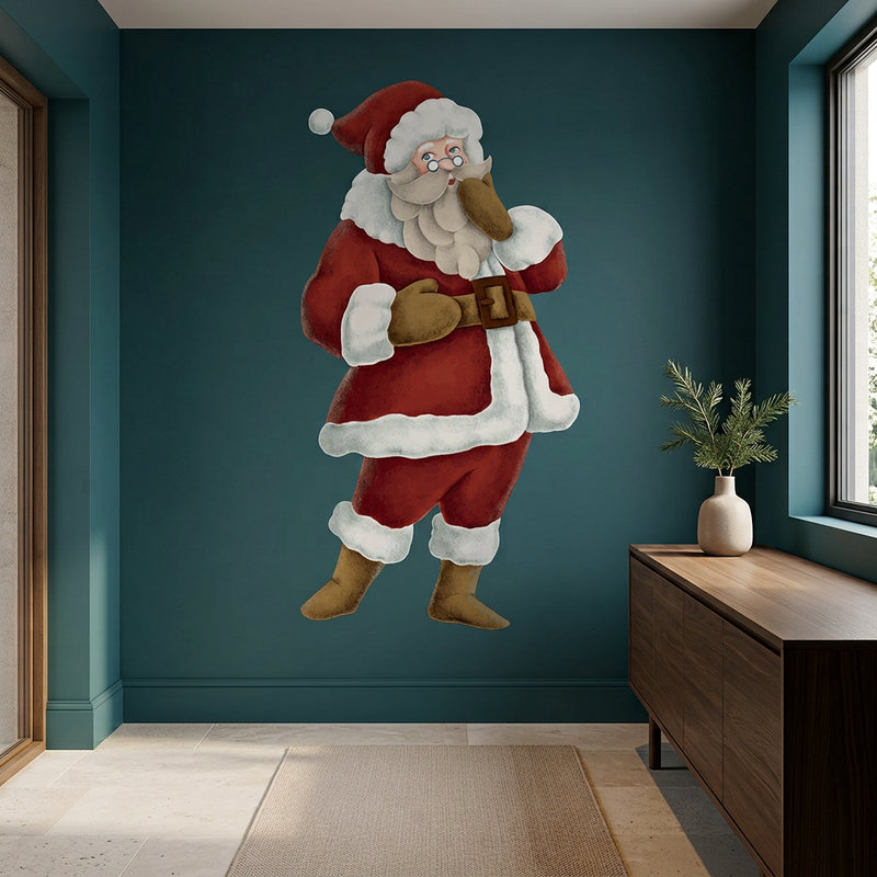 Wall Stickers: Santa singing