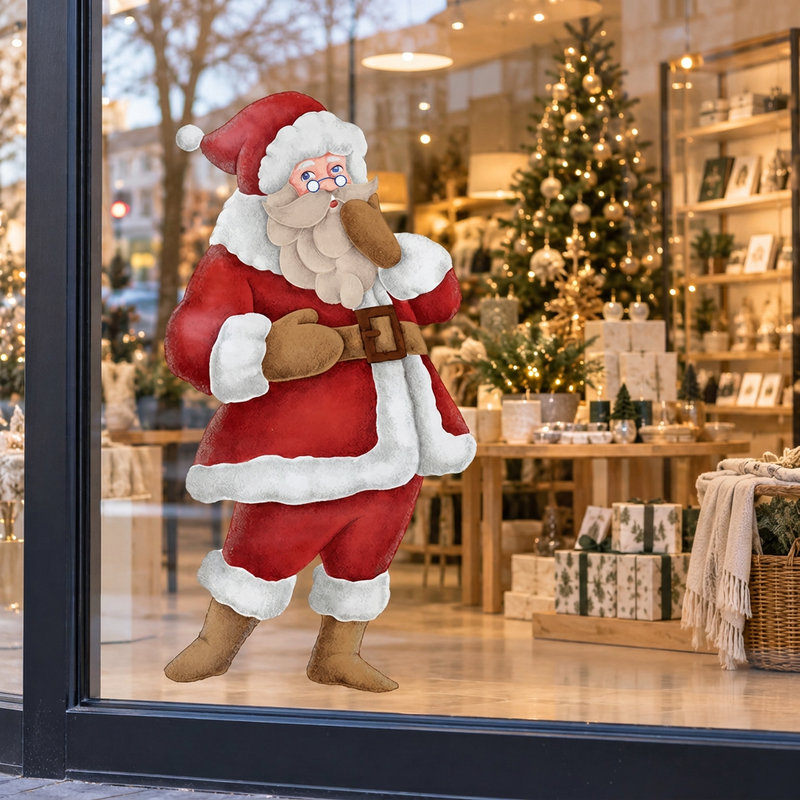 Wall Stickers: Santa singing