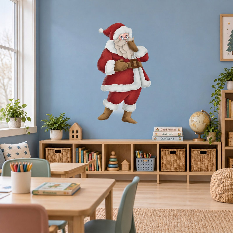 Wall Stickers: Santa singing
