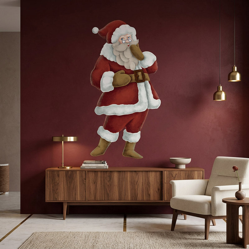 Wall Stickers: Santa singing