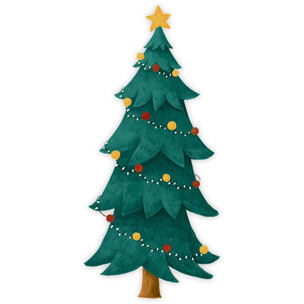 Wall Stickers: Classic Christmas spruce