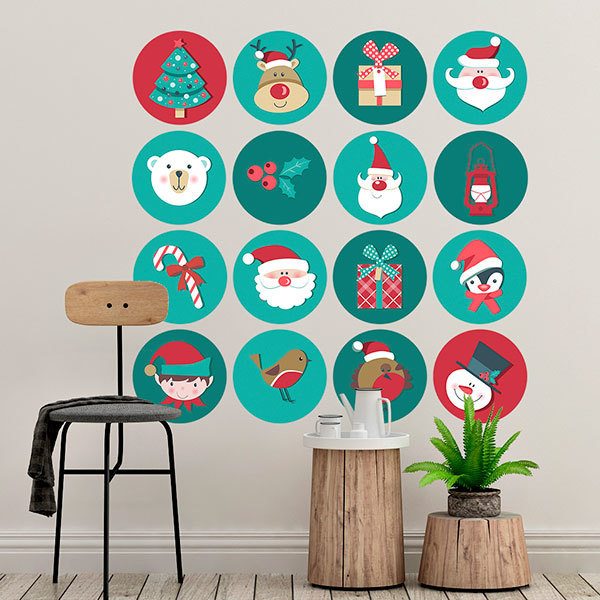 Wall Stickers: Christmas icons kit