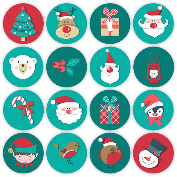 Wall Stickers: Christmas icons kit