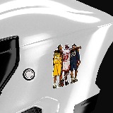 Car & Motorbike Stickers: NBA - Legends of Basket 6