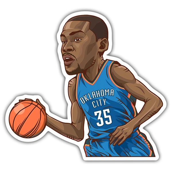 Car & Motorbike Stickers: NBA - Kevin Durant