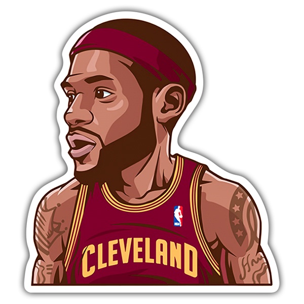 Car & Motorbike Stickers: NBA - Lebron James