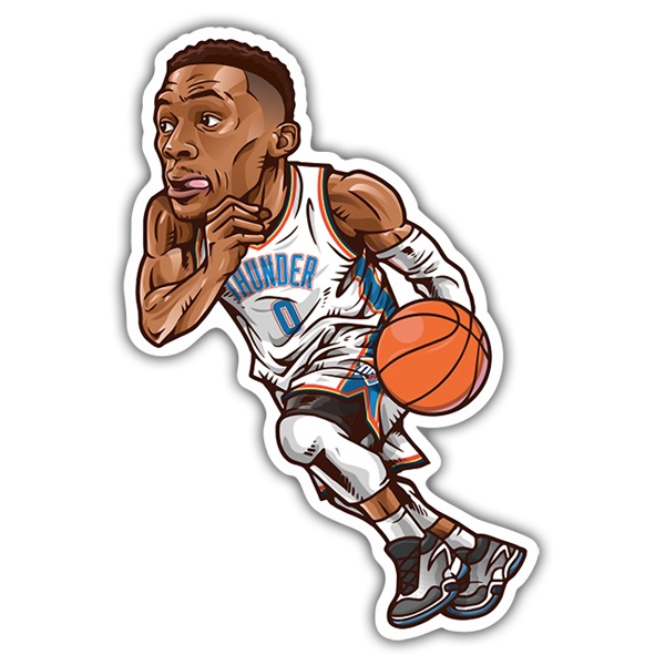 Car & Motorbike Stickers: NBA - Russell Westbrook