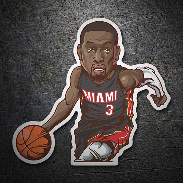 Car & Motorbike Stickers: NBA - Dwayne Wade