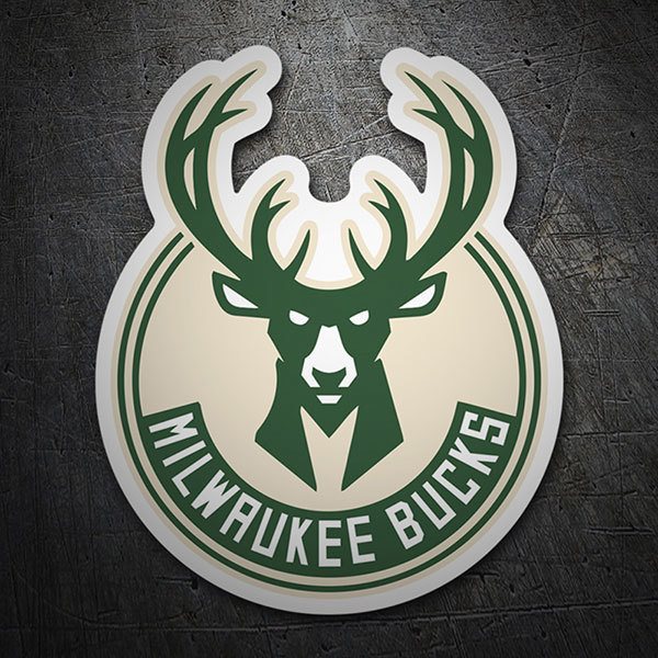 Car & Motorbike Stickers: Milwaukee Bucks shield