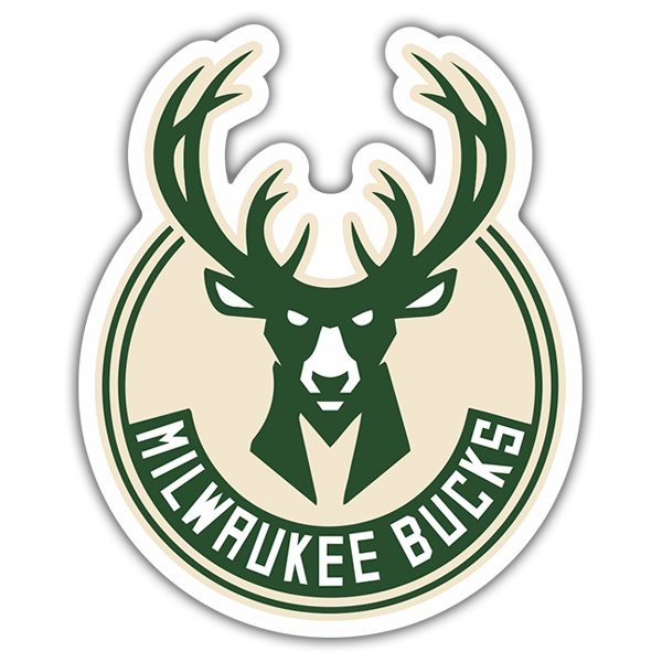 Car & Motorbike Stickers: Milwaukee Bucks shield