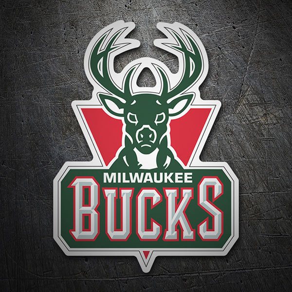 Car & Motorbike Stickers: NBA - Milwaukee Bucks old shield
