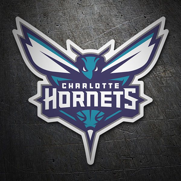 Car & Motorbike Stickers: NBA - Charlotte Hornets shield 1