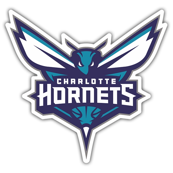 Car & Motorbike Stickers: NBA - Charlotte Hornets shield