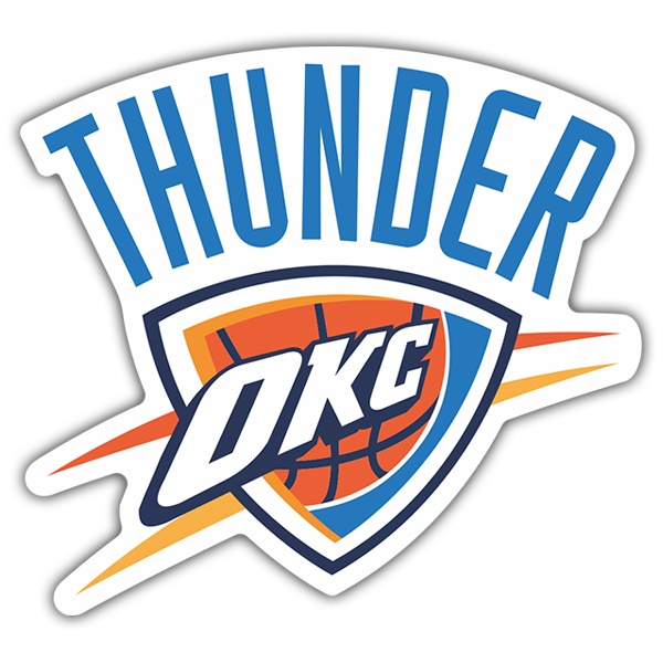 Car & Motorbike Stickers: NBA - Oklahoma City Thunder shield