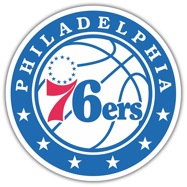 Car & Motorbike Stickers: NBA - Philadelphia 76ers shield