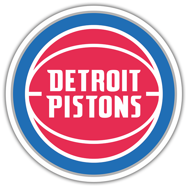 Car & Motorbike Stickers: NBA - Detroit Pistons shield 0