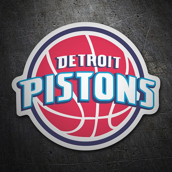 Sticker Nba Detroit Pistons Old Shield Muraldecal Com